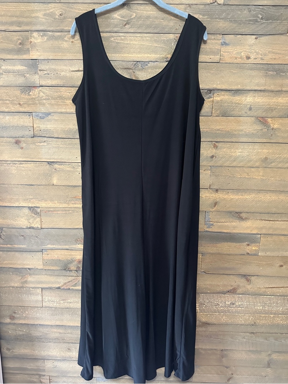 Classic Black Scoop-Neck Jumpsuit with Pockets!